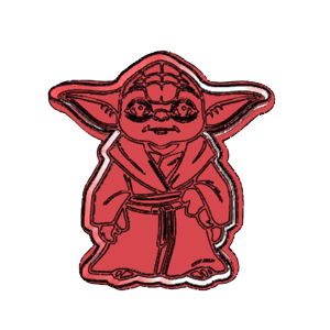 Yoda Classic Pose Cookie Cutter