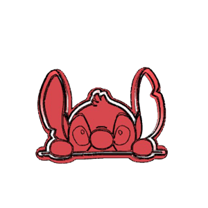 Stitch Peeking Cookie Cutter