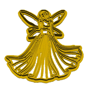 Fairy Dress Silhouette Cookie Cutter