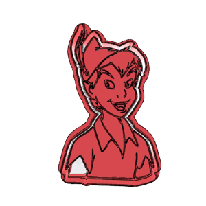 Peter Pan Bust Cookie Cutter