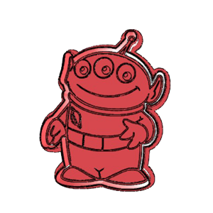 Alien (Little Green Men) Cookie Cutter