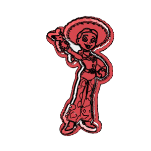 Jessie Cowgirl Pose Cookie Cutter