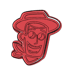 Woody Face Cookie Cutter