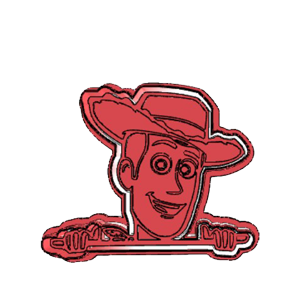 Woody Face Cookie cutter
