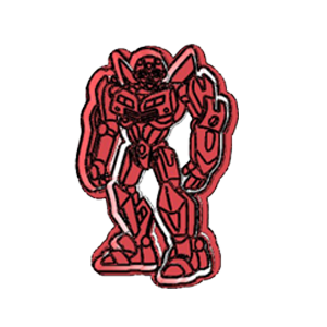 Bumblebee Standing Robot Cookie Cutter