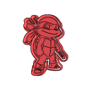 Raphael Ninja Turtle Cookie Cutter