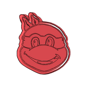 Ninja Turtle Face Cookie Cutter