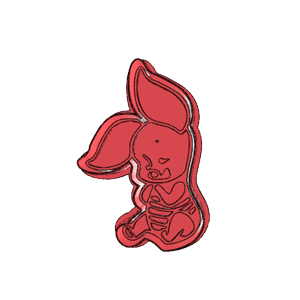 Piglet Standing Cookie Cutter