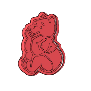 Winnie the Pooh Classic Pose Cookie Cutter