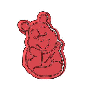 Winnie the Pooh Seated Cookie Cutter