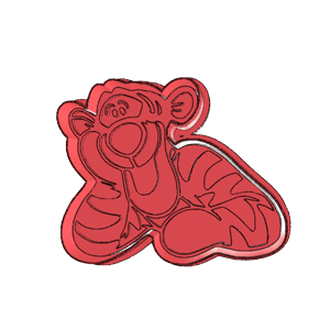Tigger Lying Down Cookie Cutter