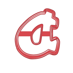 Bubble Alphabet Letter D