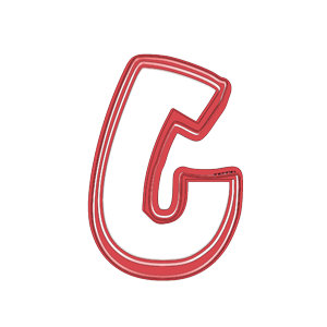 Bubble Alphabet Letter J