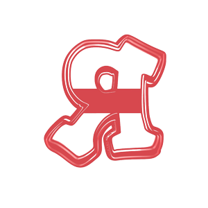 Bubble Alphabet Letter R