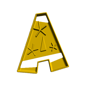 Christmas Alphabet Letter A