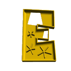Christmas Alphabet Letter E