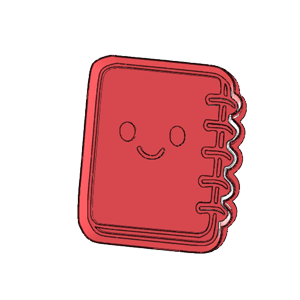 Spiral Notebook Cookie Cutter