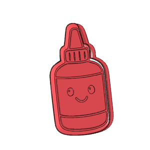 Glue Bottle Cookie Cutter