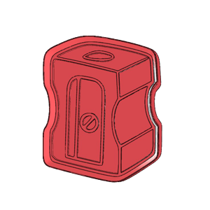 Pencil Sharpener Cookie Cutter
