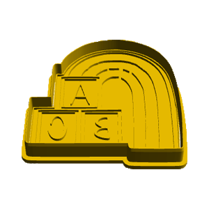 Rainbow with Alphabet Block Cookie Cutter