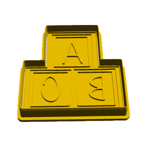 Alphabet Blocks Cookie Cutter