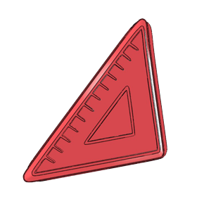 Triangle Ruler Cookie Cutter