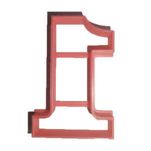 Standard Number 1 Cookie Cutter
