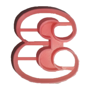 Standard Number 3 Cookie Cutter