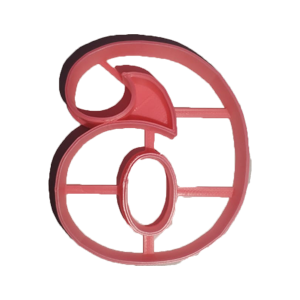 Standard Number 6 Cookie Cutter