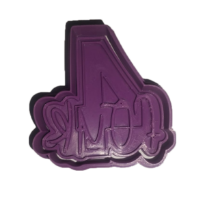 Cursive Number 4 Cookie Cutter