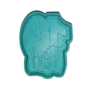 Cursive Number 10 Cookie Cutter