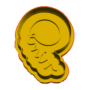 Embedded Number 9 Cookie Cutter