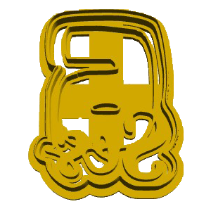 Afrikaans Number 6 Cookie Cutter