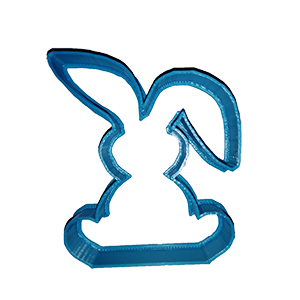 Simple Bunny Outline Cookie Cutter