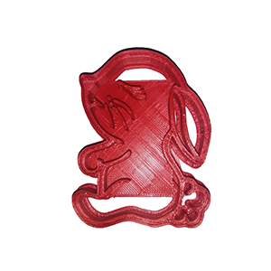 Side Sitting Bunny Cookie Cutter