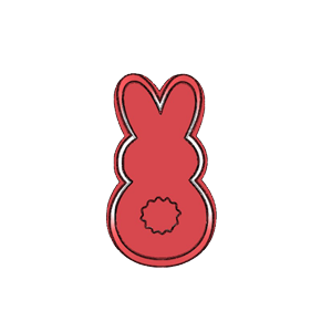 Easter Bunny Body Cookie Cutter