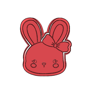 Kawaii Bunny Face Cookie Cutter