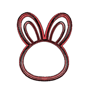 Bunny Ears Headband Cookie Cutter
