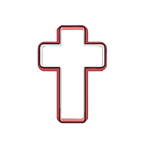 Decorative Pointed Cross Cookie Cutter