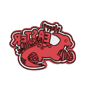 Happy Easter Dinosaur Cookie Cutter