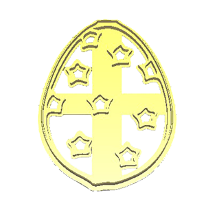 Easter Egg with Stars Cookie Cutter
