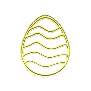 Decorative Easter Egg Cookie Cutter