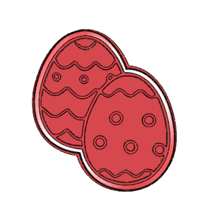 Double Easter Egg Cookie Cutter