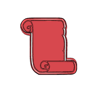 Ancient Scroll Cookie Cutter