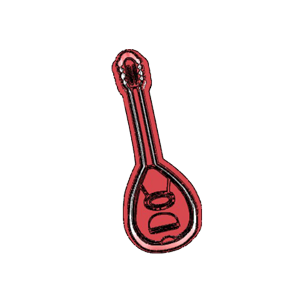 Greek Lyre Instrument Cookie Cutter