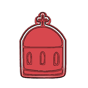 Greek Temple Cookie Cutter