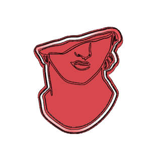 Greek Statue Bust Cookie Cutter