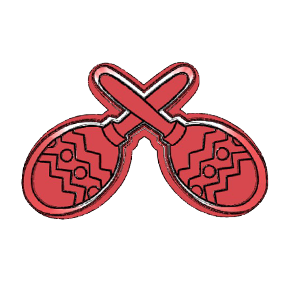 Maracas Cookie Cutter