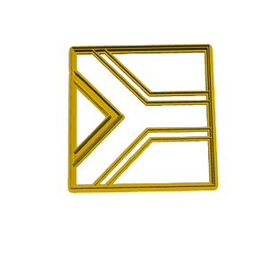 South African Flag Rectangle Cookie Cutter
