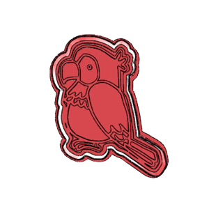 Parrot Cookie Cutter